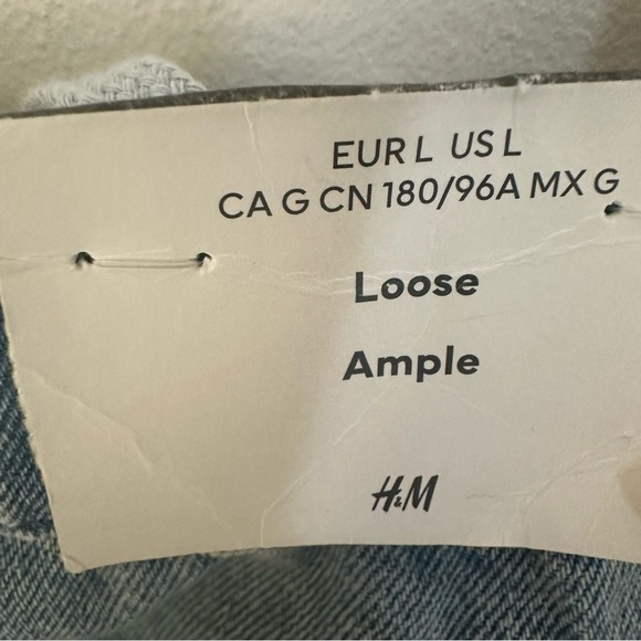 H&M Blue Flare Wide Leg Jeans Comfortable Fit - Picture 4 of 4